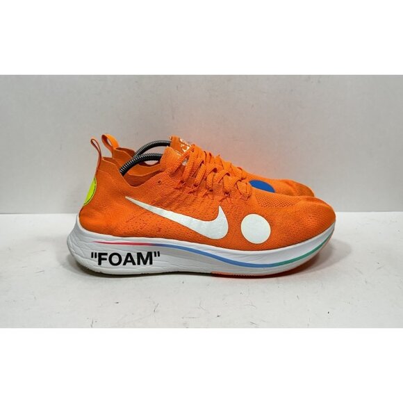 Nike X Off-White Zoom Fly Mercurial Flyknit Total Orange Mens Size 11 AO2115-800 - Picture 1 of 8